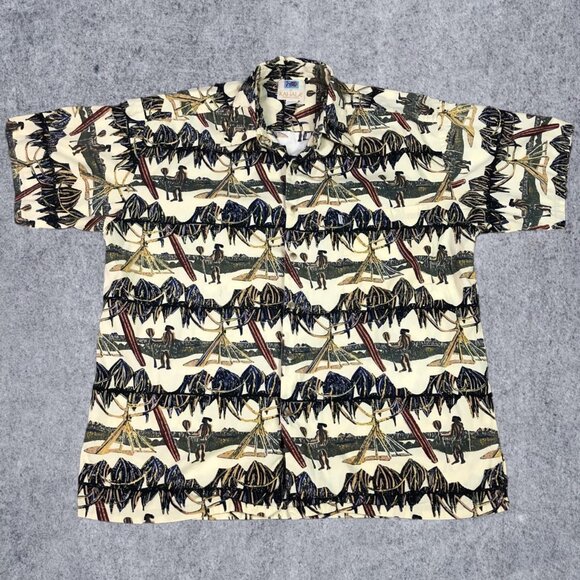 Vintage‎ 90s Avi Collection Kahala Hawaiian Shirt Adult Size XL - Picture 1 of 3